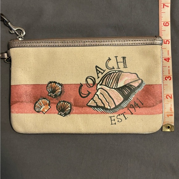 Coach Canvas Beachy Wristlet - Picture 3 of 6